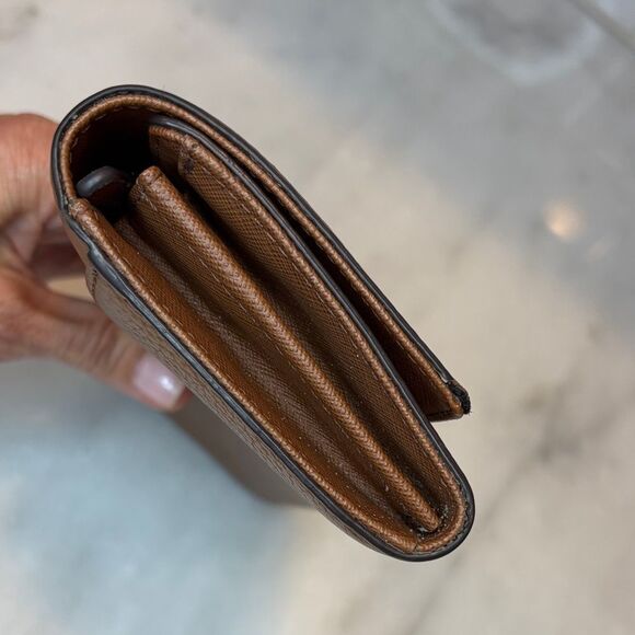 Michael Kors Pebbled Leather Fulton Flap Medallion Wallet - Picture 8 of 16